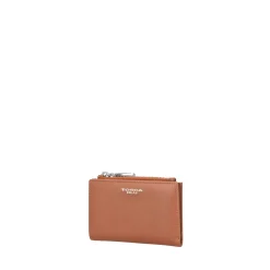 Portafoglio piccolo con zip tiny bags colore cuoio