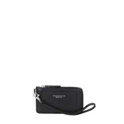 Portatessere con zip wallets colore nero