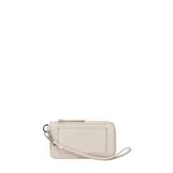 Portatessere con zip wallets colore avorio