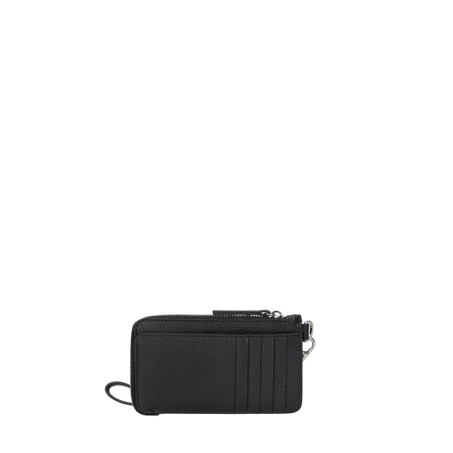 Portatessere con zip wallets colore nero