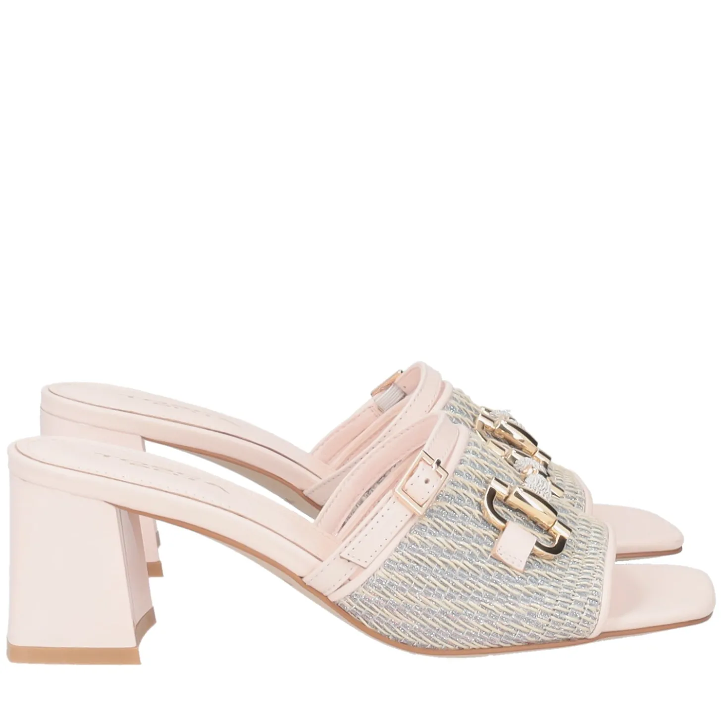 Sandalo Ocean con accessorio colore cipria
