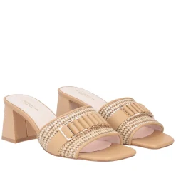Sandalo Ocean in raffia colore beige