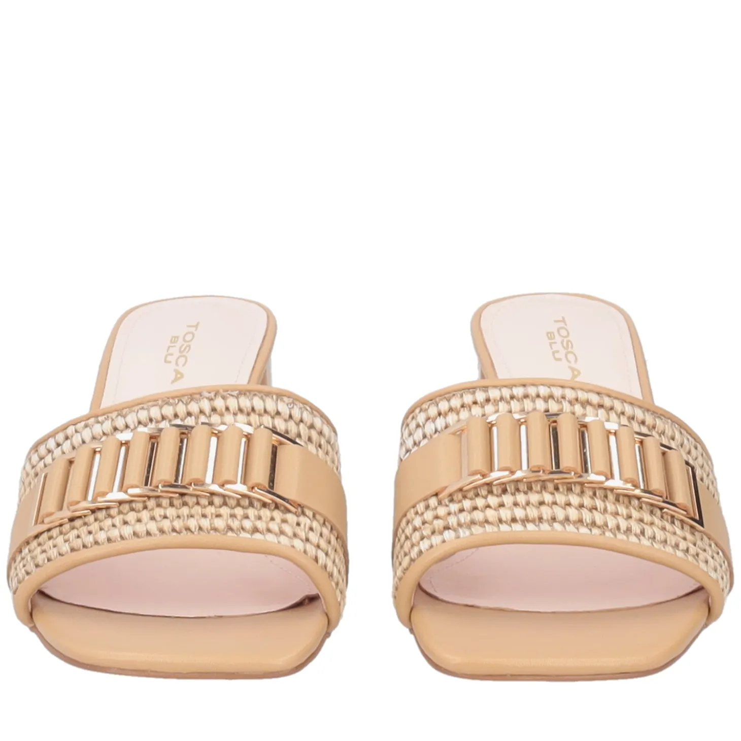 Sandalo Ocean in raffia colore beige
