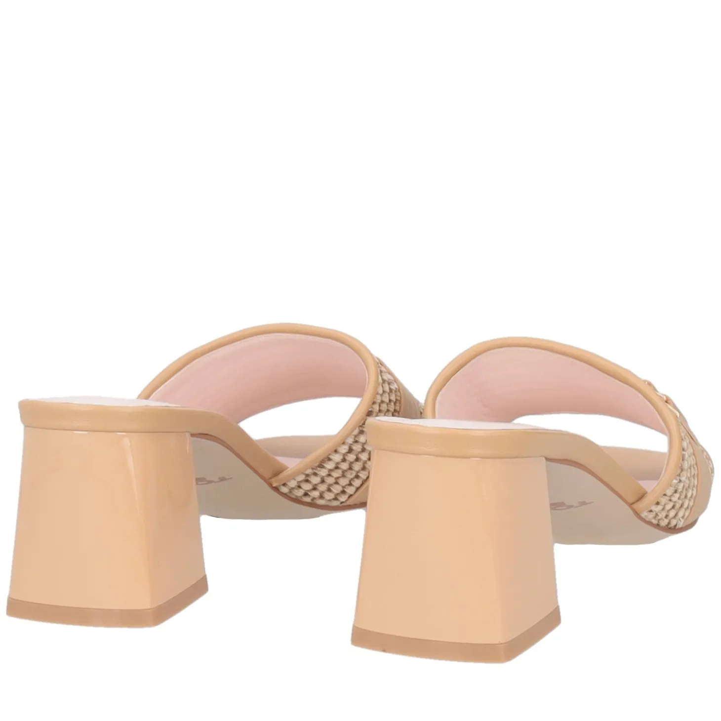 Sandalo Ocean in raffia colore beige