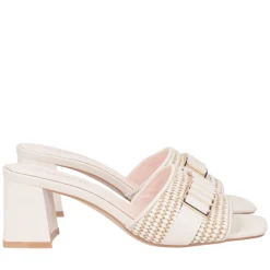 Sandalo Ocean in raffia colore avorio