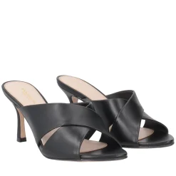 Sandalo Saffron in pelle colore nero