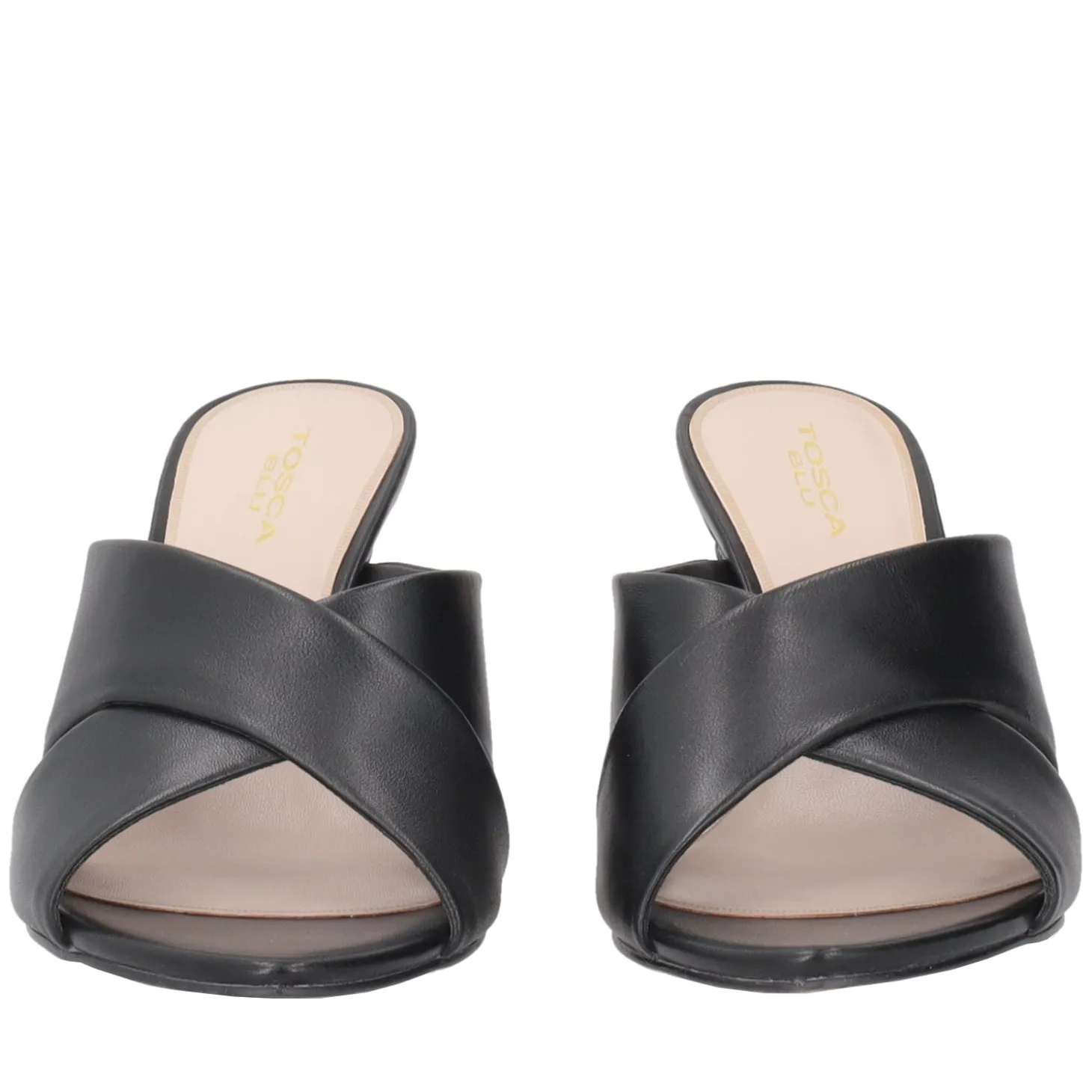 Sandalo Saffron in pelle colore nero