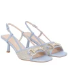 Sandalo Sandy con accessorio colore celeste