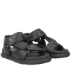 Sandalo Skyler in pelle imbottita colore nero