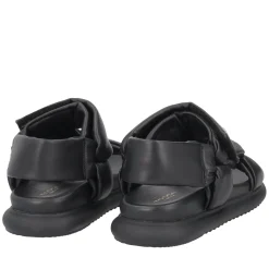 Sandalo Skyler in pelle imbottita colore nero