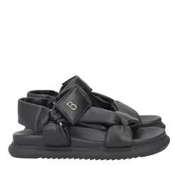Sandalo Skyler in pelle imbottita colore nero