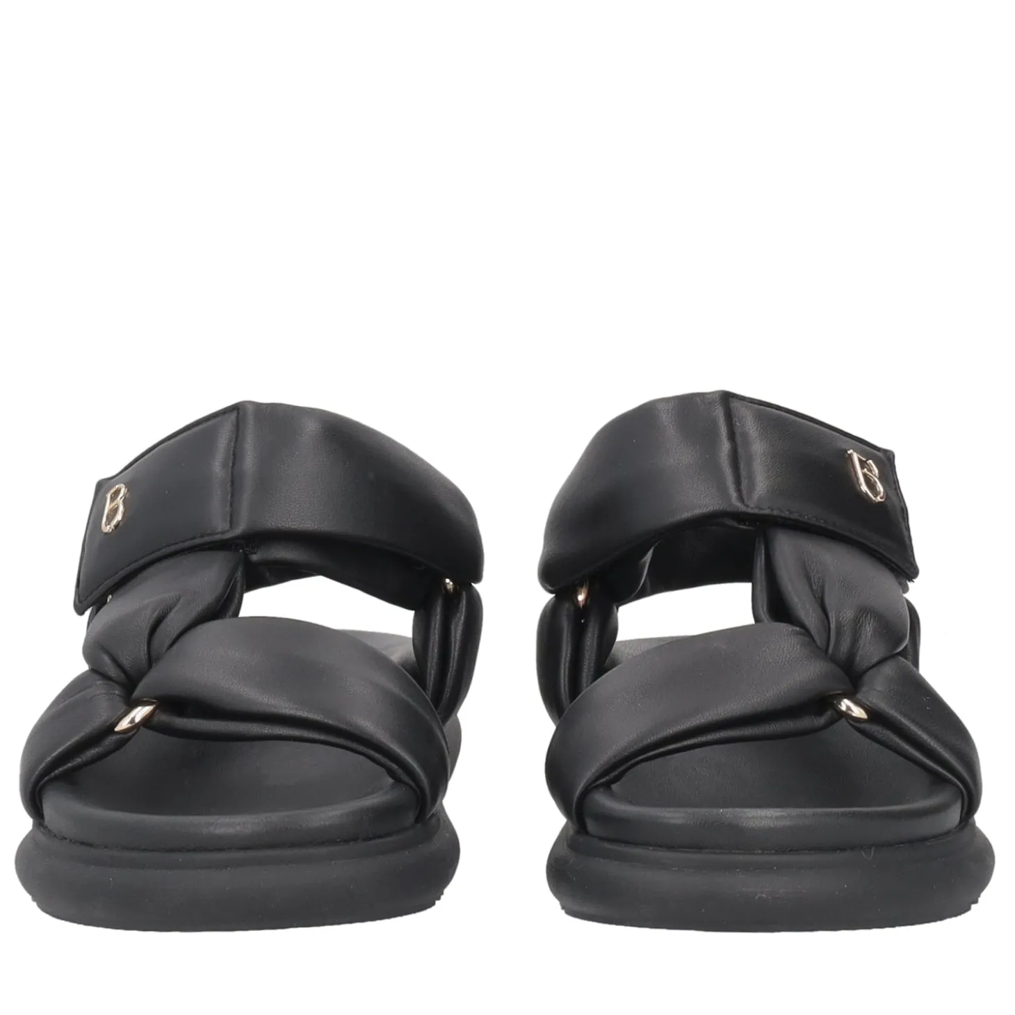 Sandalo Skyler in pelle imbottita colore nero