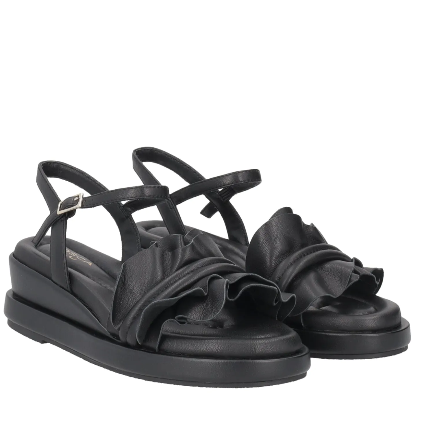 Sandalo Star in pelle colore nero