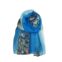 SCIARPA MORA SFUMATA COLORE BLUETTE