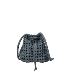 Secchiello intrecciato Selene colore blu
