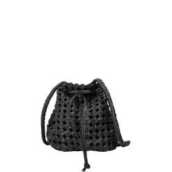 Secchiello intrecciato Selene colore nero