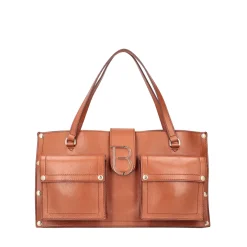 Shopping bag con tasche Elodie colore cuoio