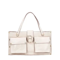 Shopping bag con tasche Elodie colore avorio