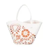 SHOPPING BAG LASERATA ISCHIA COLORE BIANCO