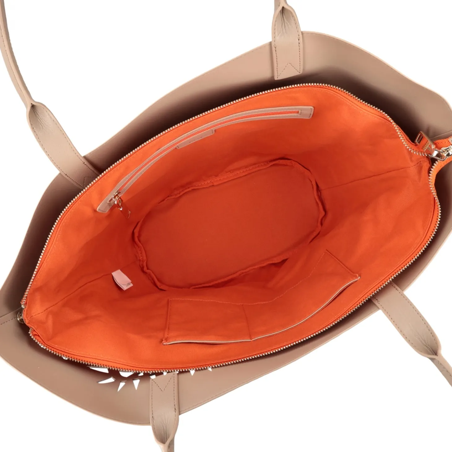 SHOPPING BAG LASERATA ISCHIA COLORE BEIGE