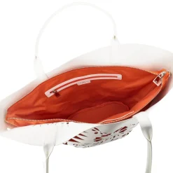SHOPPING BAG LASERATA ISCHIA COLORE BIANCO