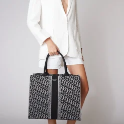 SHOPPING GRANDE LOGATA SAINT TROPEZ COLORE NERO