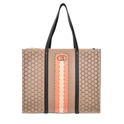 SHOPPING MYKONOS CON BUSTA INTERNA COLORE FANGO