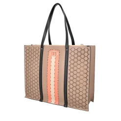 SHOPPING MYKONOS CON BUSTA INTERNA COLORE FANGO