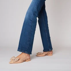 Slingback Iris con fiocco colore beige