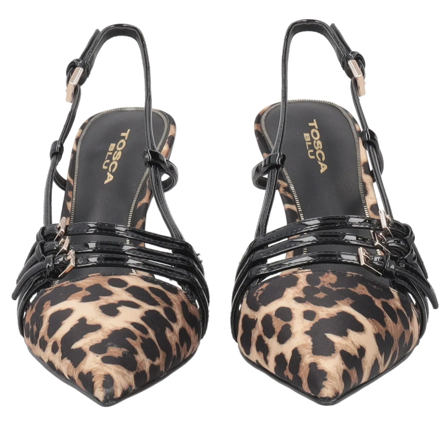 Slingback Laurel in tessuto maculato colore maculato