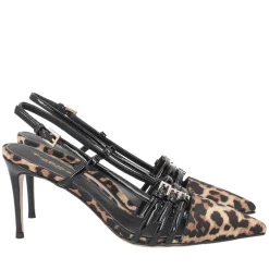 Slingback Laurel in tessuto maculato colore maculato