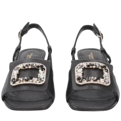 Slingback Ocean in pelle colore nero