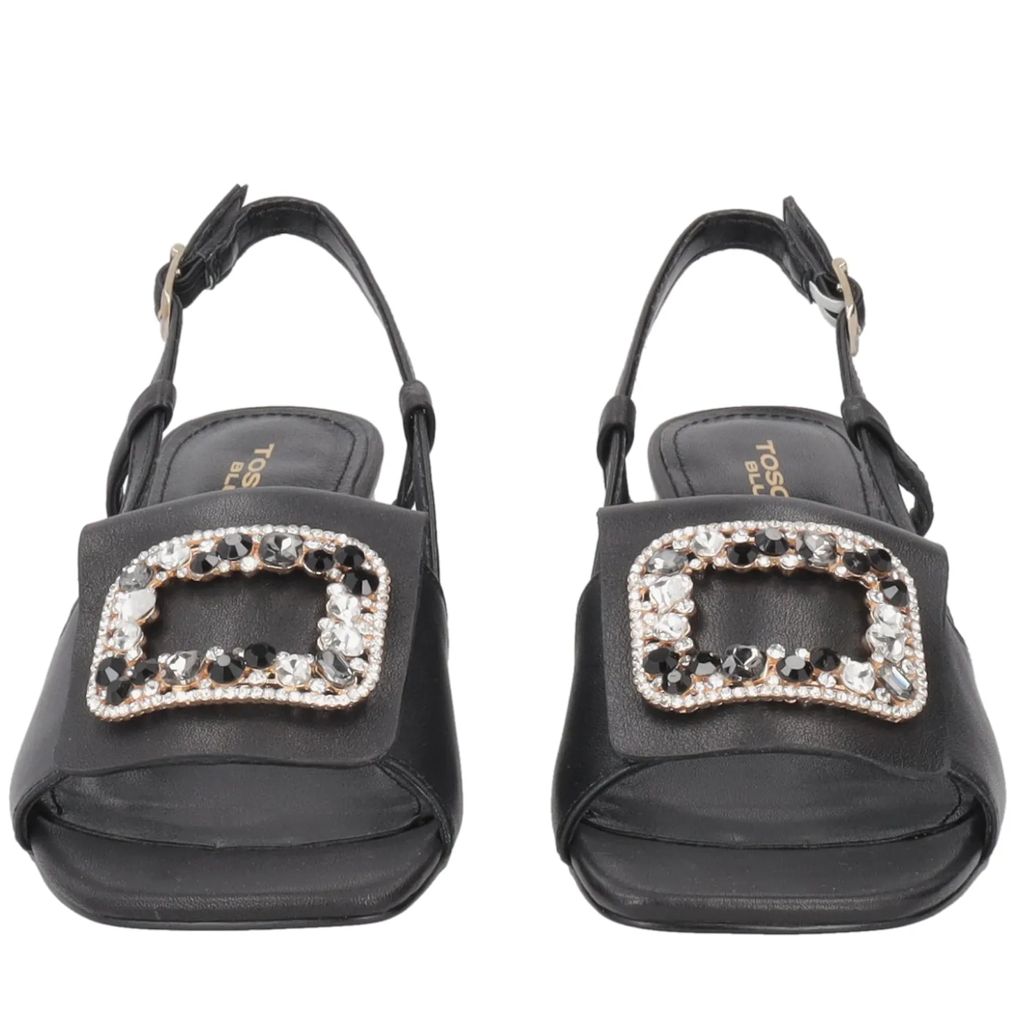 Slingback Ocean in pelle colore nero