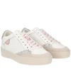 Sneaker Aura in pelle colore bianco/rosa