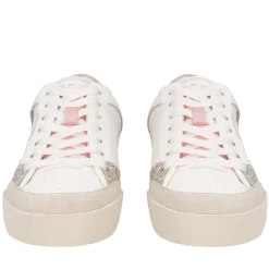 Sneaker Aura in pelle colore bianco/rosa