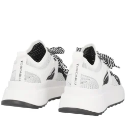 Sneaker Bay in tessuto colore bianco/nero