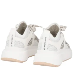 Sneaker Bay in tessuto colore bianco/beige