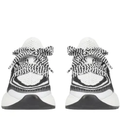 Sneaker Bay in tessuto colore bianco/nero