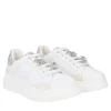 SNEAKER BELLATRIX CON ACCESSORIO IN STRASS COLORE BIANCO/ARGENTO