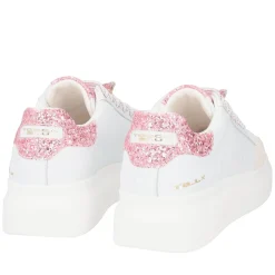 SNEAKER BELLATRIX CON ACCESSORIO IN STRASS COLORE BIANCO/FUCSIA