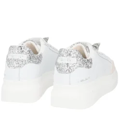 SNEAKER BELLATRIX CON ACCESSORIO IN STRASS COLORE BIANCO/ARGENTO