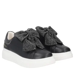 SNEAKER BELLATRIX CON MAXI FIOCCO IN STRASS COLORE NERO