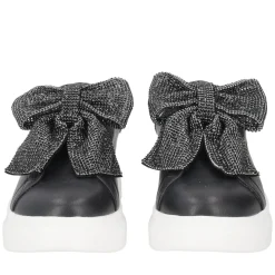 SNEAKER BELLATRIX CON MAXI FIOCCO IN STRASS COLORE NERO