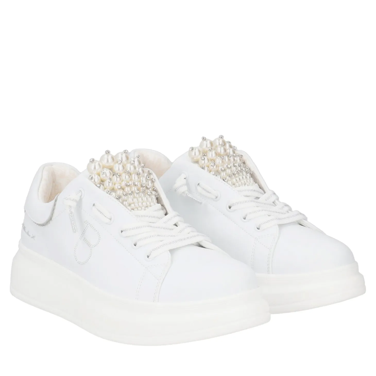 SNEAKER BELLATRIX CON PERLE COLORE BIANCO