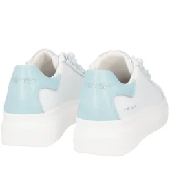 SNEAKER BELLATRIX CON PERLE EFEFTTO BOREALE COLORE BIANCO/AZZURRO