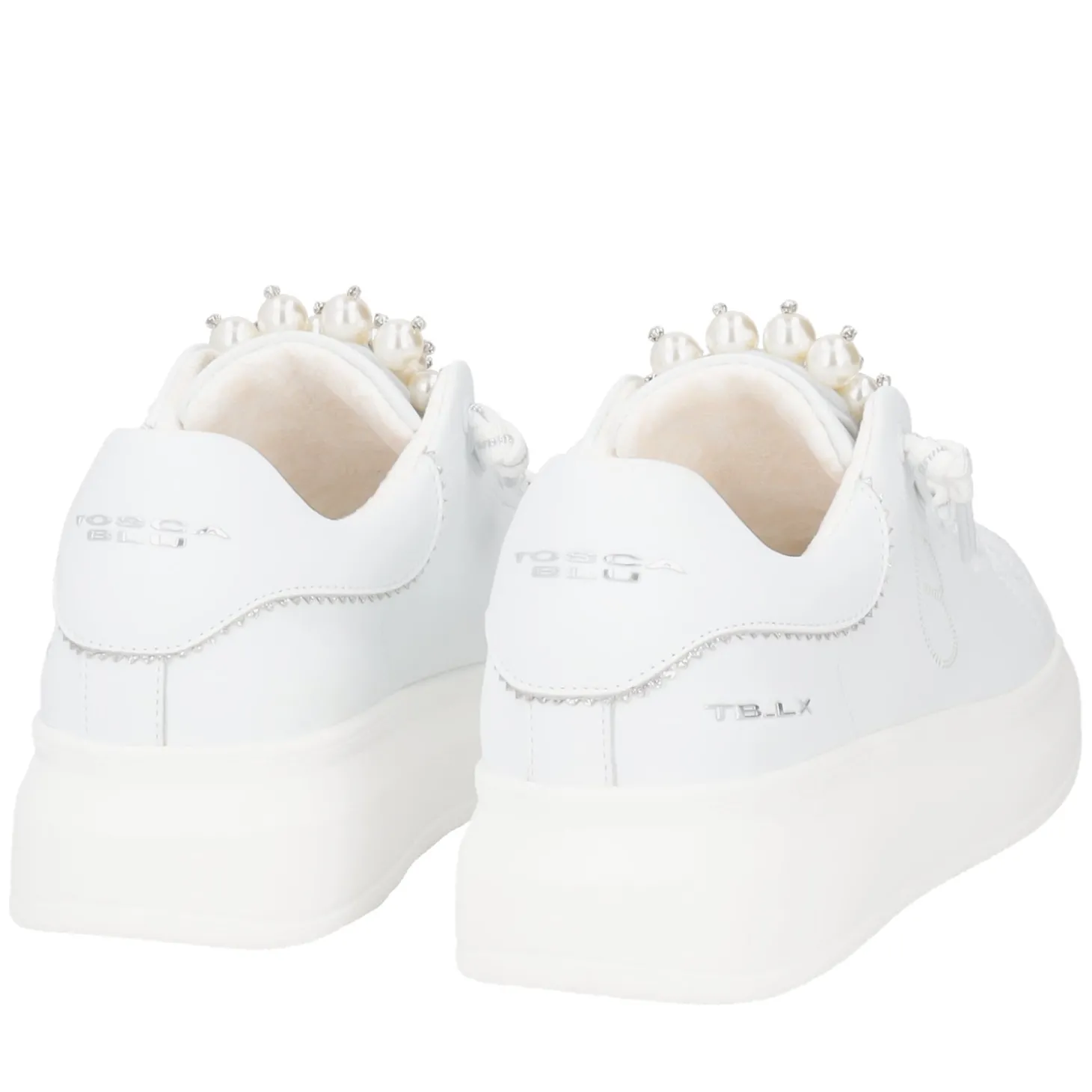 SNEAKER BELLATRIX CON PERLE COLORE BIANCO