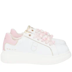 SNEAKER BELLATRIX CON PERLE EFEFTTO BOREALE COLORE BIANCO/ROSA