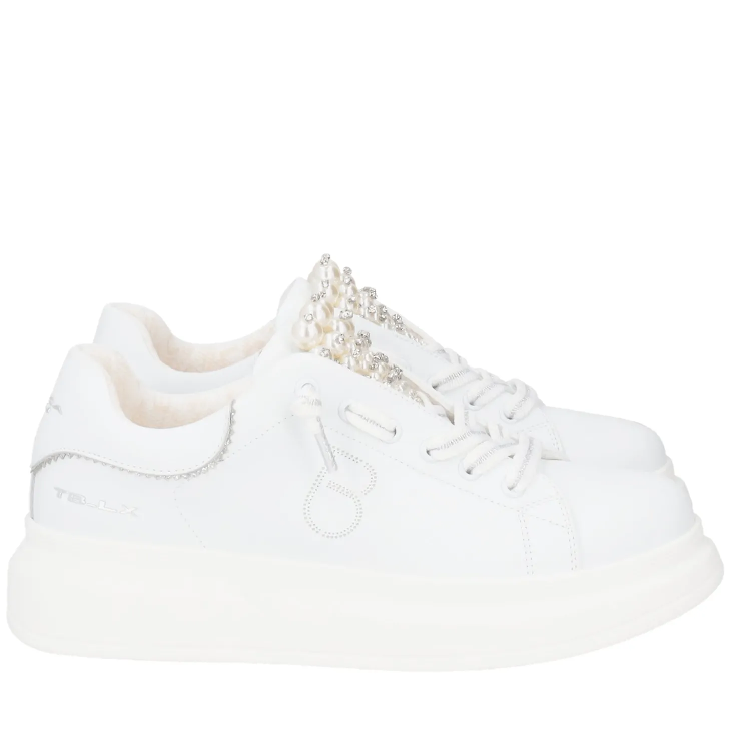 SNEAKER BELLATRIX CON PERLE COLORE BIANCO