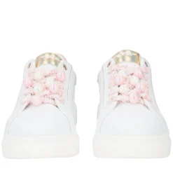 SNEAKER BELLATRIX CON PERLE EFEFTTO BOREALE COLORE BIANCO/ROSA