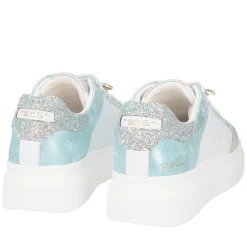 SNEAKER BELLATRIX IN PELLE CON ACCESSORIO COLORE BIANCO/VERDINO